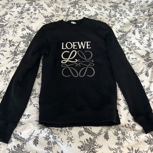 Loewe Black Crewneck Logo Sweater